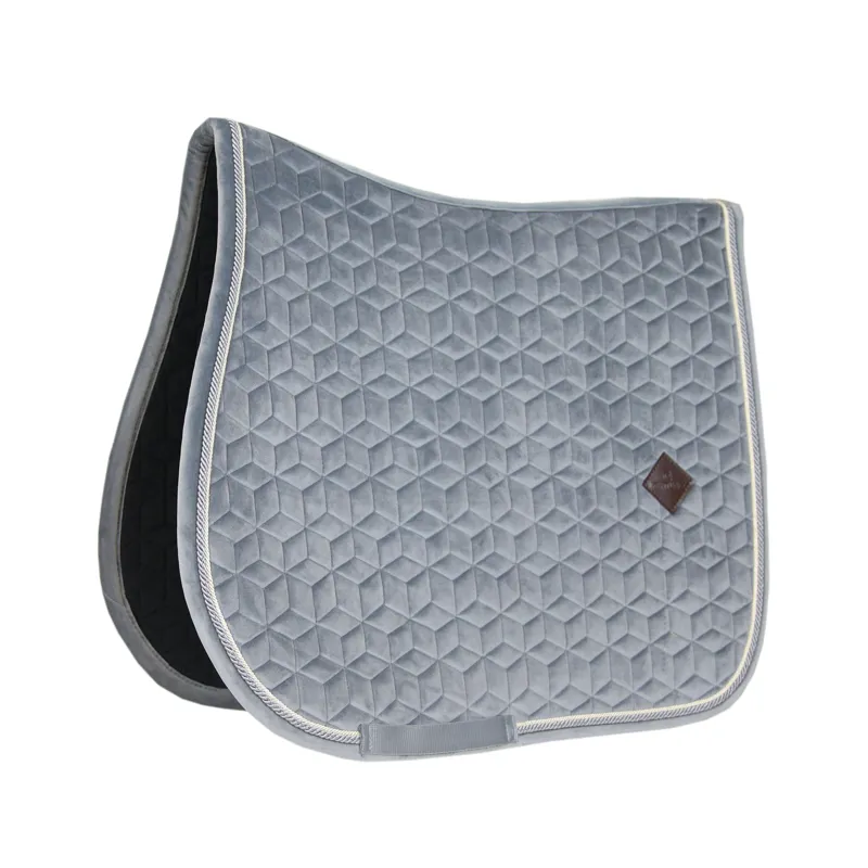 Kentucky Horsewear Saddle Pad Basic Velvet SJ Grey
