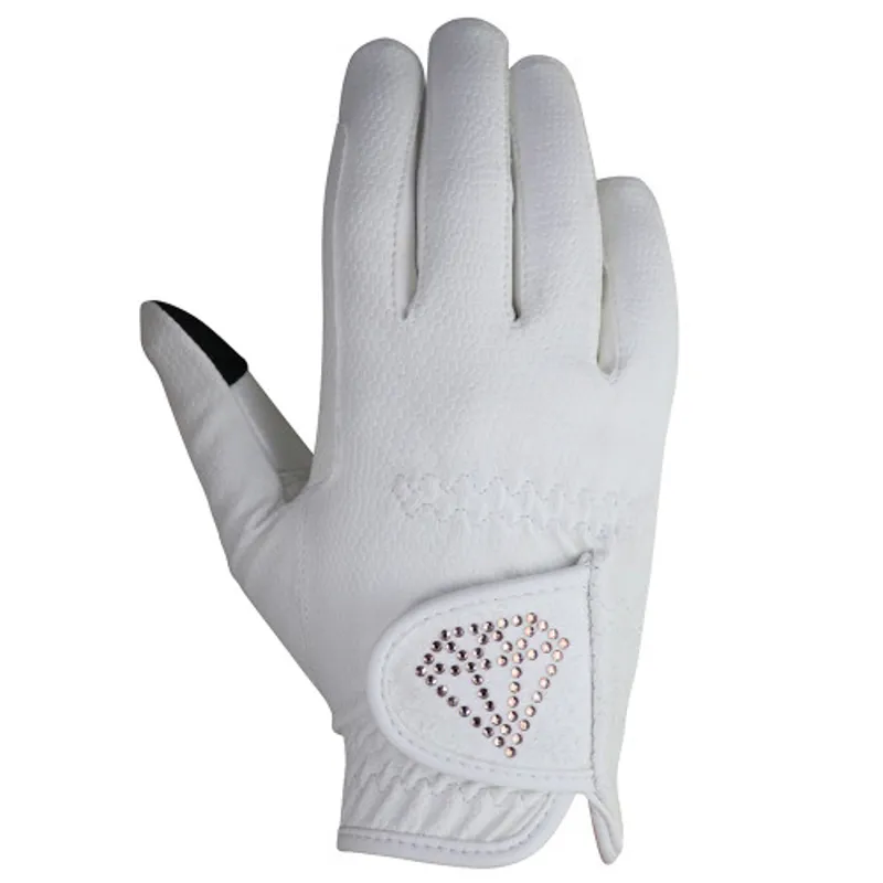 HY Cadiz Kids Riding Glove White