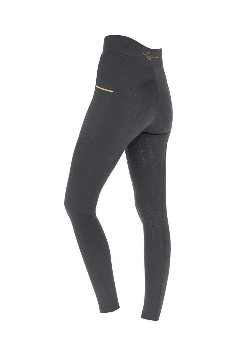 Covalliero Ladies Winter Riding Tights Graphite-1