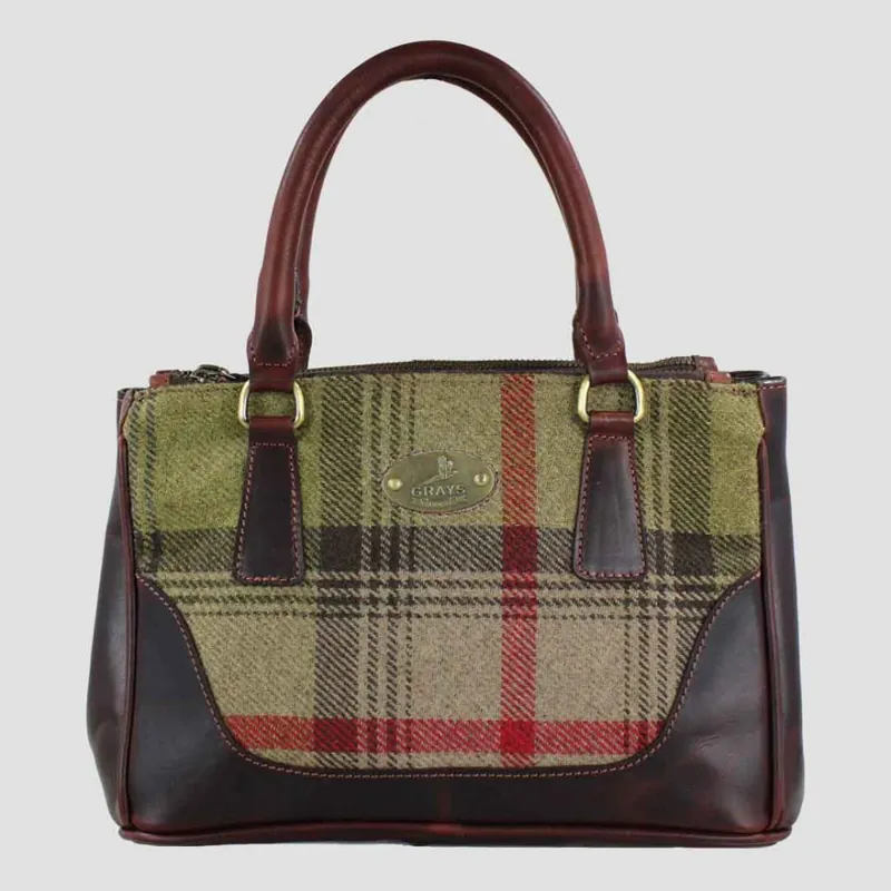 Grays Jodie Handbag Brown and Tweed-3