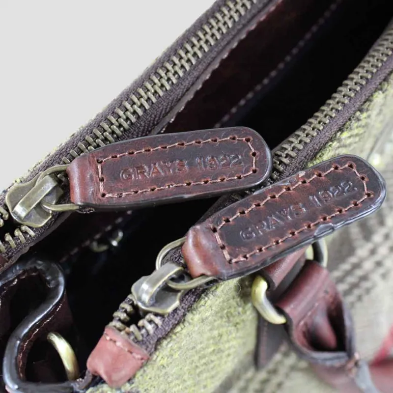 Grays Jodie Handbag Brown and Tweed-4