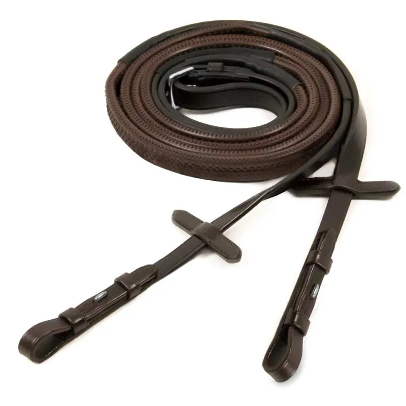 Schockemohle Rubber Grip Reins Brown