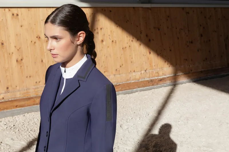 Equiline Ladies Competition Jacket Celc Blue-3