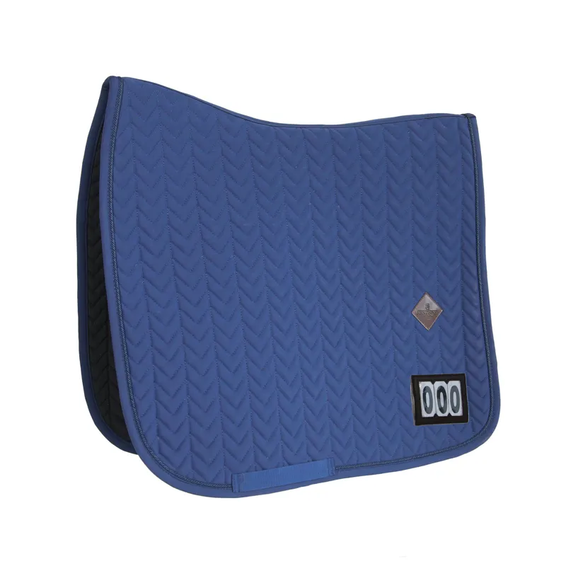 Kentucky Horsewear Fishbone Saddle Pad Competition Dressage Navy