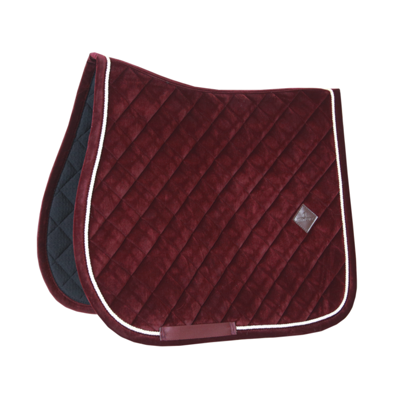 Kentucky Horsewear Corduroy Saddle Pad SJ Bordeaux-1