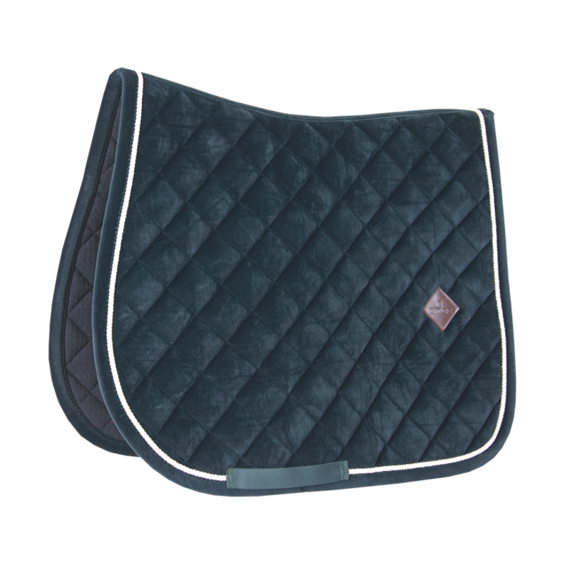 Kentucky Horsewear Corduroy Saddle Pad SJ Green-1