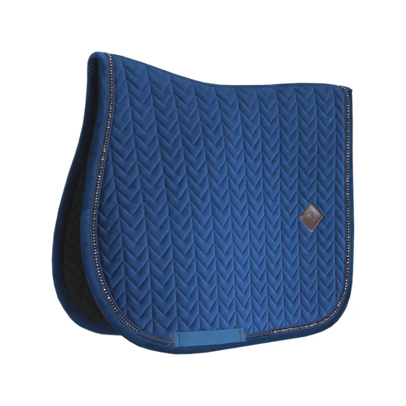 Kentucky Horsewear Saddle Pad Velvet Pearls SJ Navy