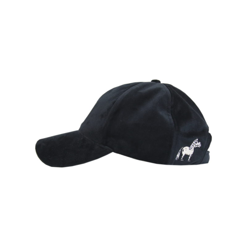 Kentucky Horsewear Baseball Cap Velvet Sammy Black-1