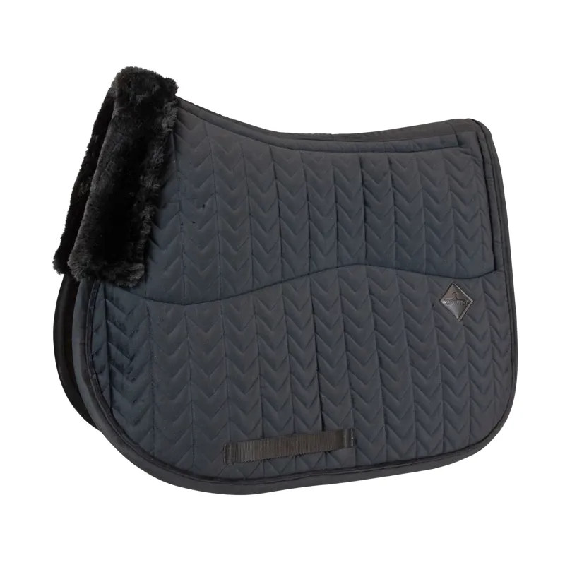 Kentucky Horsewear Skin Friendly Saddle Pad Velvet Jumping Black-1
