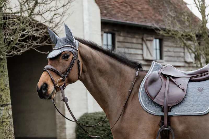 Kentucky Horsewear Saddle Pad Basic Velvet SJ Grey-1