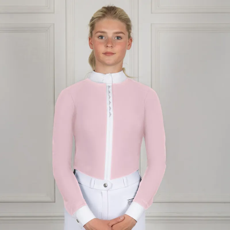 Coldstream Larkhall Diamante Show Shirt - Pink