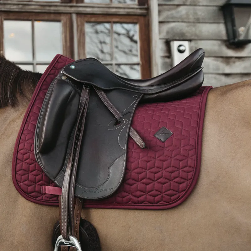 Kentucky Horsewear Saddle Pad Classic Dressage Bordeaux
