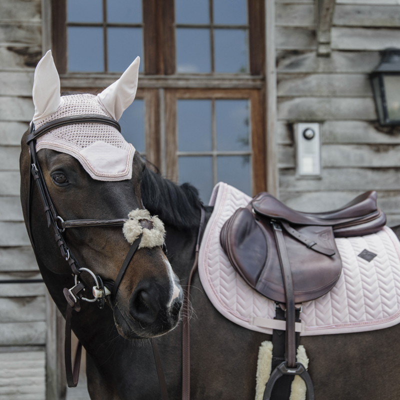 Kentucky Horsewear Saddle Pad Velvet Pearls SJ Soft Rose-3