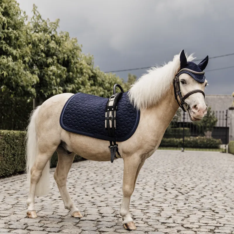 Kentucky Horsewear Glitter Rope Saddle Pad Navy Pony
