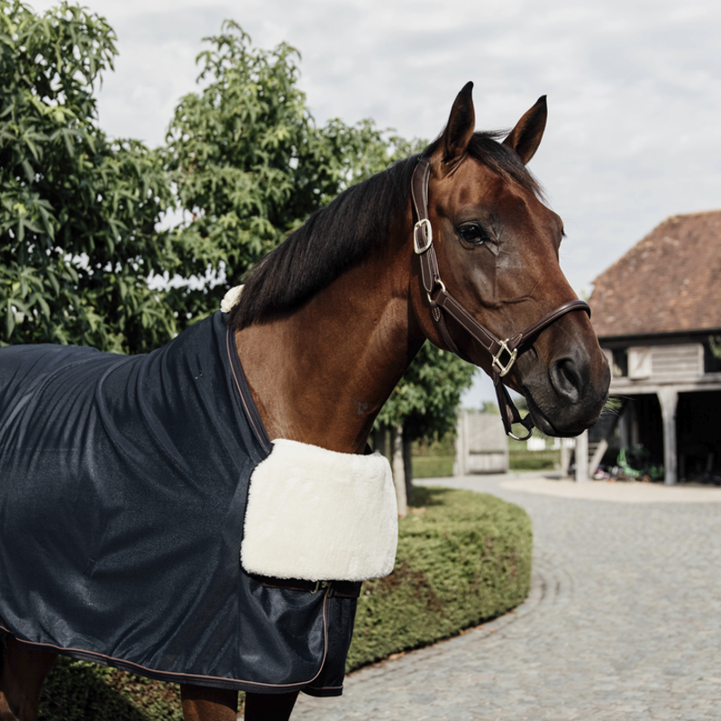 Kentucky Horsewear Horse Bib Chest Protection Sheepskin Natural-2