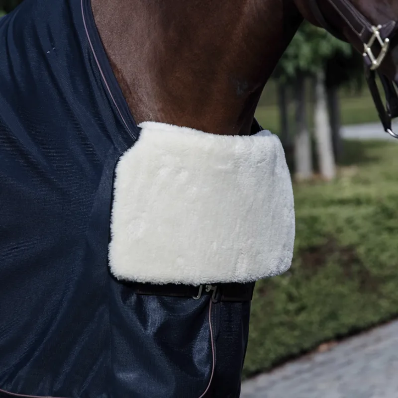 Kentucky Horsewear Horse Bib Chest Protection Sheepskin Natural