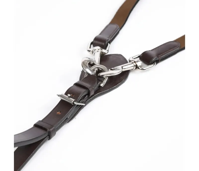 Shires Velociti Gara Elasticated Draw Reins Havana-1
