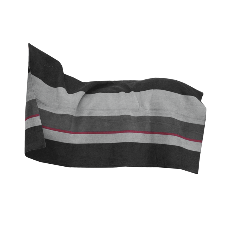 Kentucky Horsewear Heavy Fleece Rug Square Stripes Black Grey-1