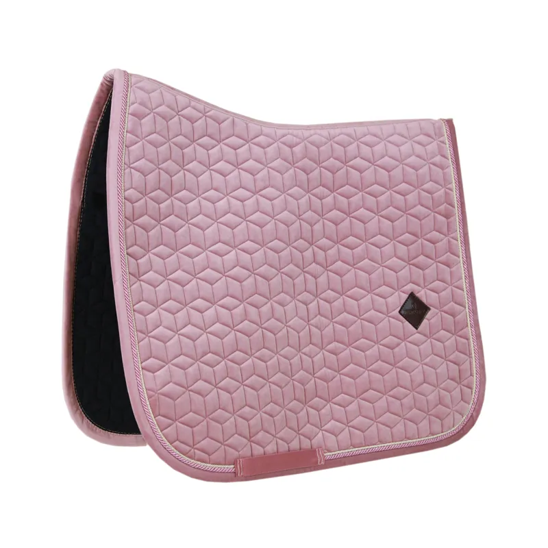 Kentucky Horsewear Saddle Pad Velvet Dressage Old Rose