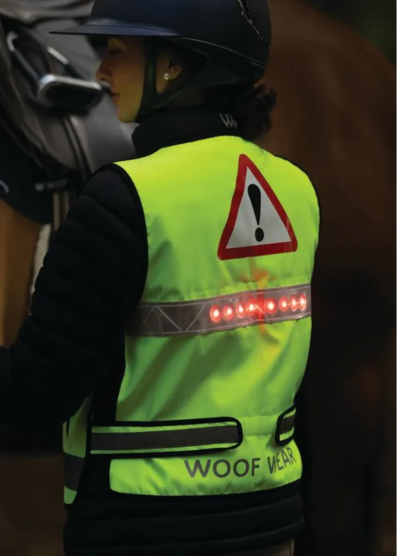 Woof Wear LED Hi Vis Riding Vest - Yellow-3