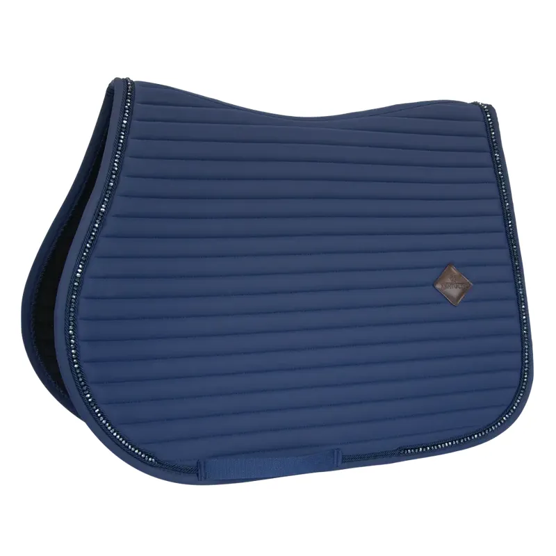 Kentucky Horsewear Saddle Pad Pearls Jumping Navy-1