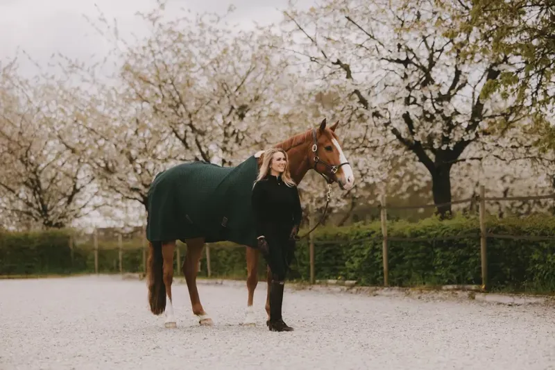 Kentucky Horsewear 4D Spacer Cooler Sheet Pine Green-1