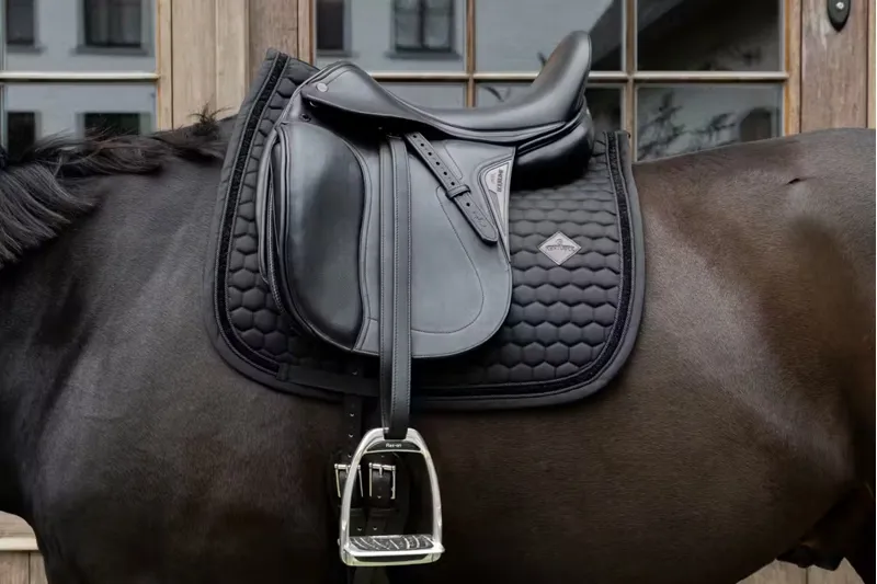 Kentucky Horsewear Saddle Pad Glitter Band Dressage Black