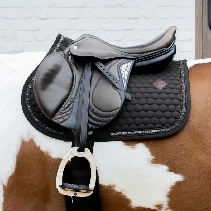 Kentucky Horsewear Saddle Pad Glitter Band SJ Black