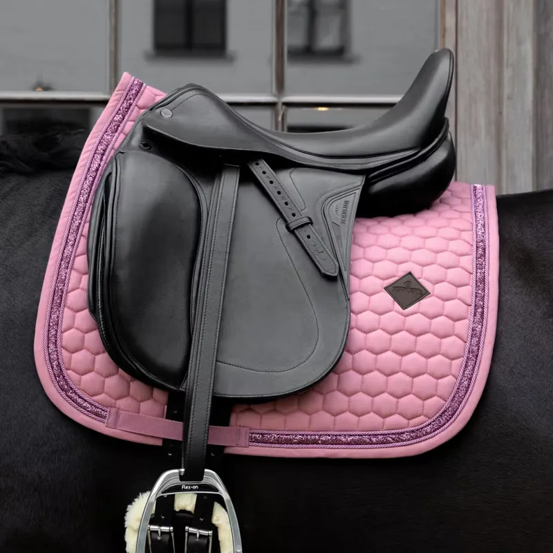 Kentucky Horsewear Saddle Pad Glitter Band Dressage Fuchsia