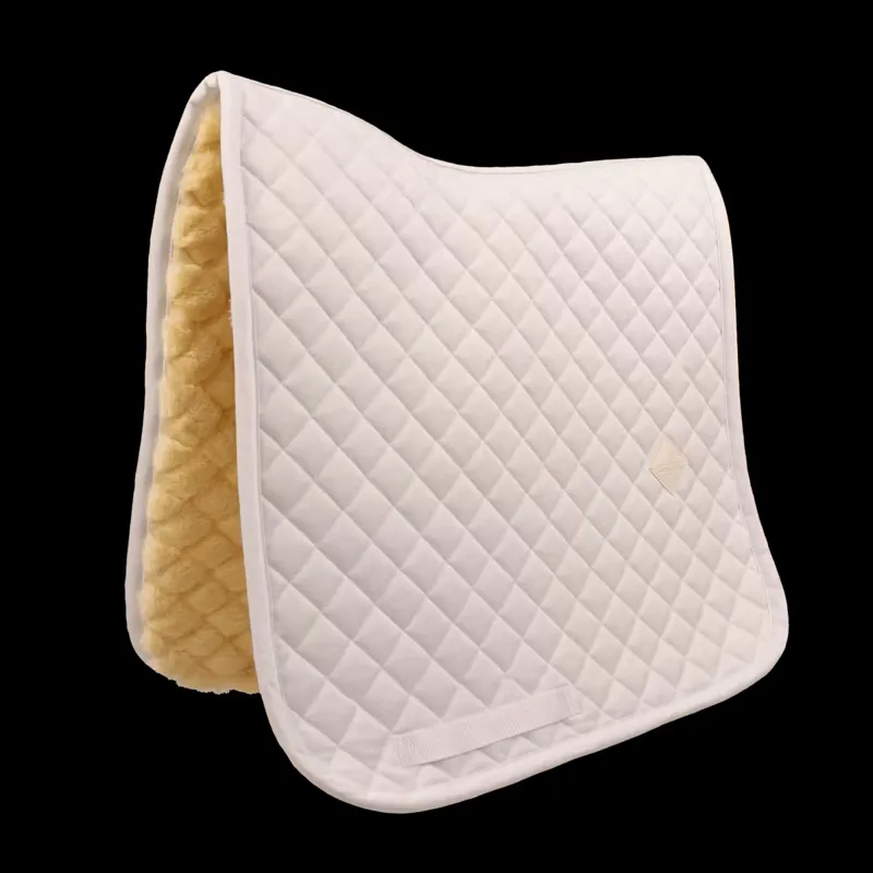 Kentucky Skin Friendly Saddle Pad Sheepskin Diamond Dressage - White