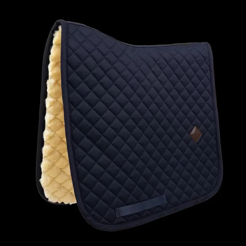 Kentucky Skin Friendly Saddle Pad Sheepskin Diamond Dressage - Navy-4
