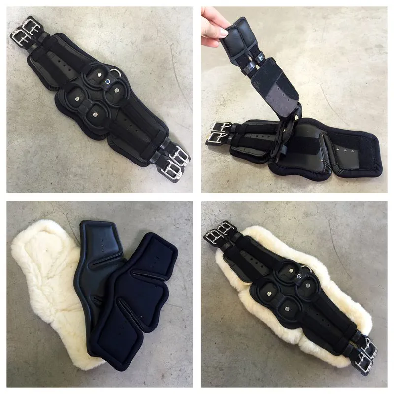 Stubben Equi-Soft Dressage Girth with Neoprene Pad Black-1