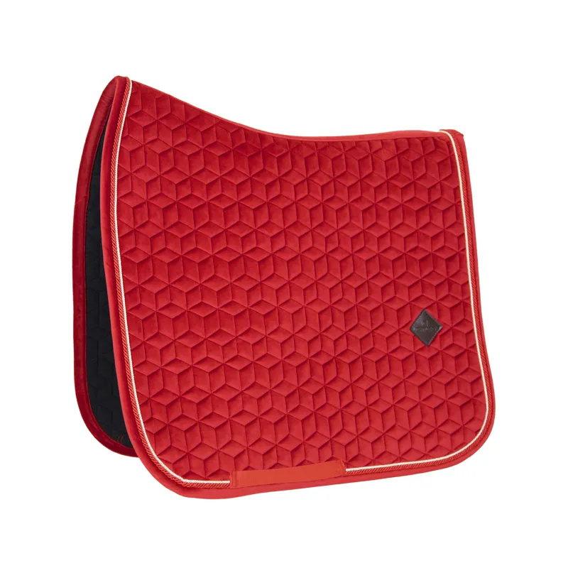 Kentucky Horsewear Saddle Pad Velvet Dressage Red