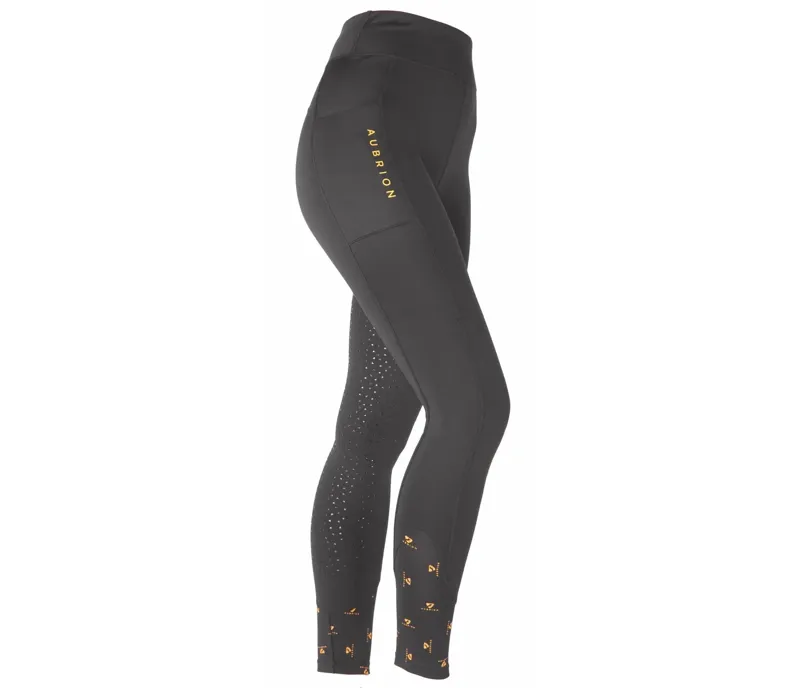 Aubrion Porter Winter Riding Tights Ladies Black
