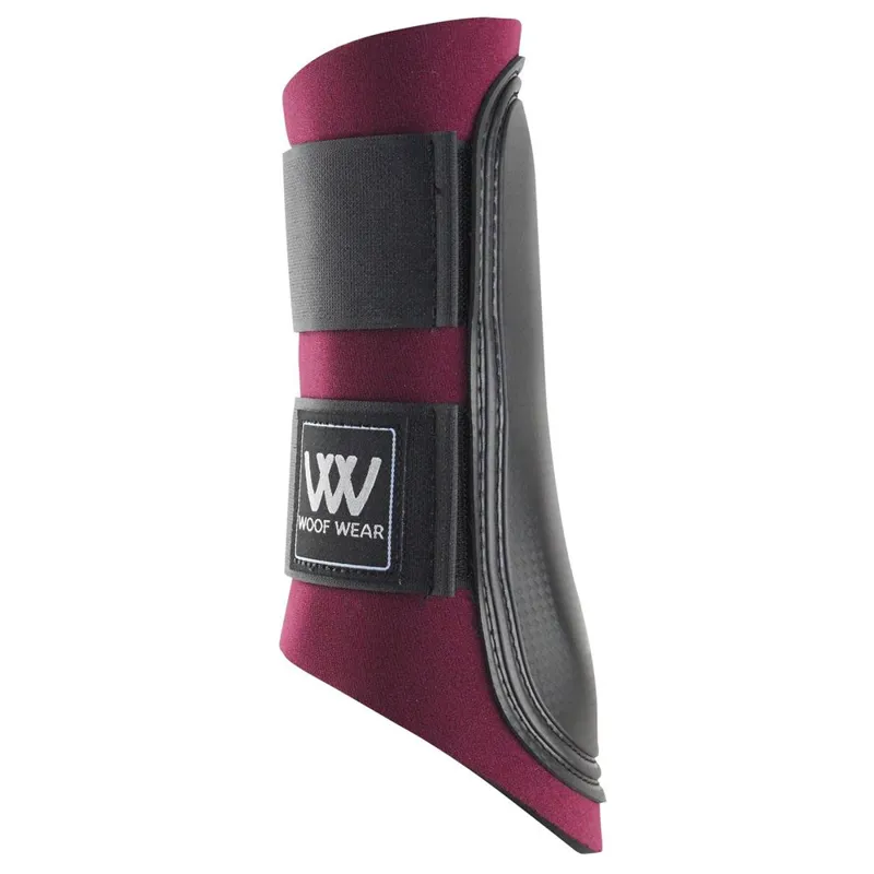 Woof Wear Club Brushing Boots Burgundy/Black
