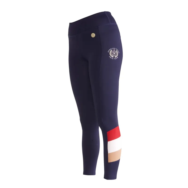 Shires Aubrion Team Shield Riding Tights Navy-2