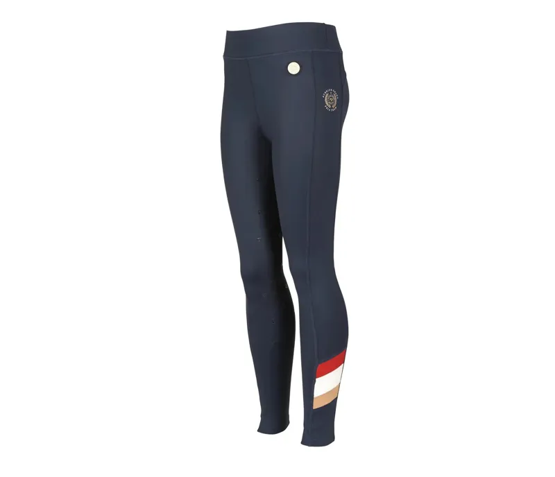 Aubrion Team Shield Riding Tights Navy - Young Rider	-1