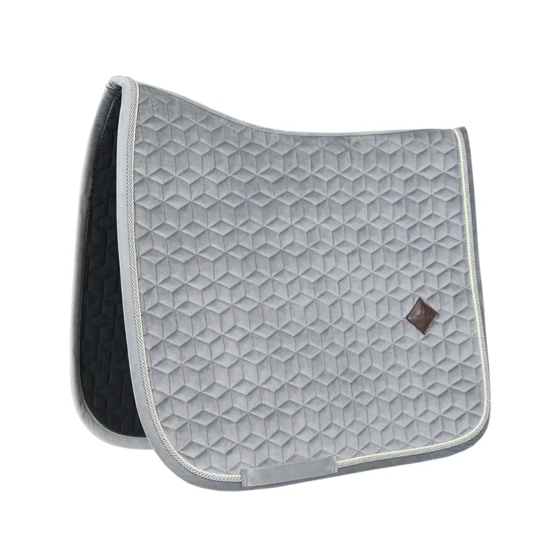 Kentucky Horsewear Saddle Pad Basic Velvet DR Grey