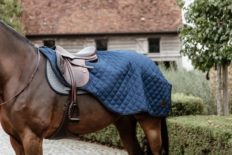 Kentucky Horsewear Riding Rug Navy-1