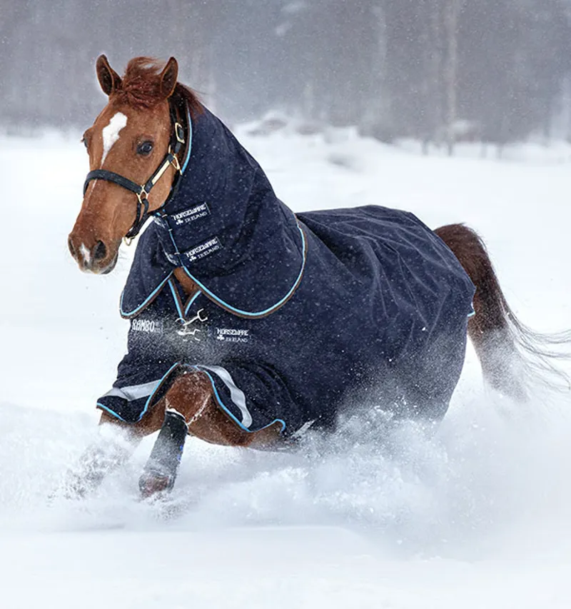 Rambo Duo Turnout Rug Navy