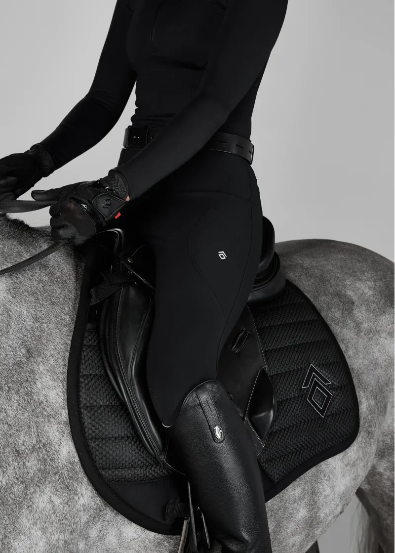 Aztec Diamond Black Core Mid-Rise Breeches Full Seat