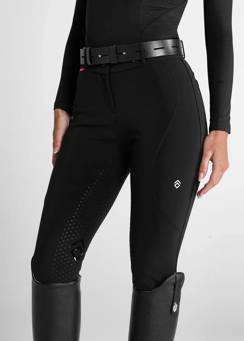 Aztec Diamond Black Core Mid-Rise Breeches Full Seat-1