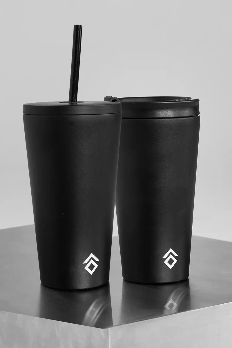 Aztec Diamond Black Travel Mug