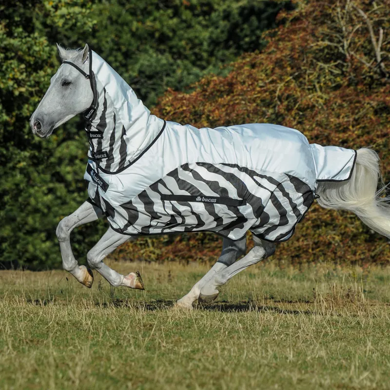 Bucas Buzz Off Fly/Rain Sheet Zebra