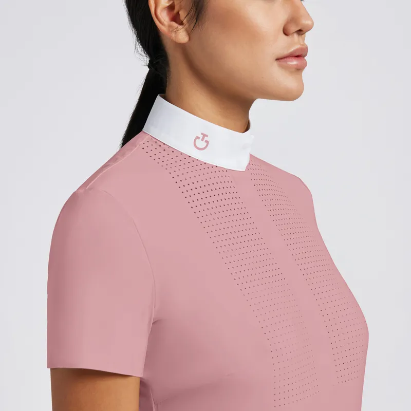 Cavalleria Toscana Heat Sealed Bib Competition Shirt Pink
