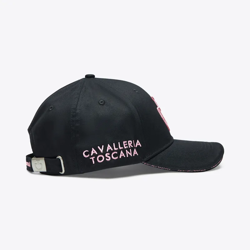 Cavalleria Toscana Cap Black/Pink-1