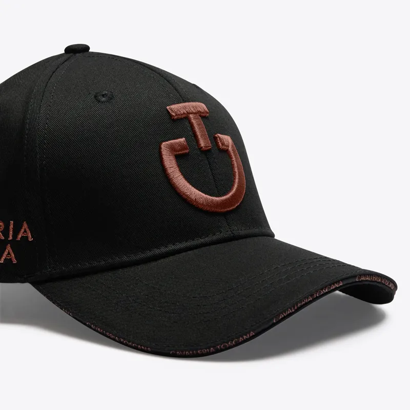 Cavalleria Toscana Cap Charcoal Black/Rust	-2