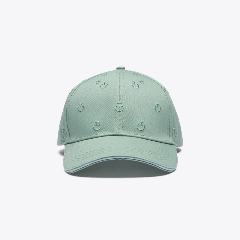 Cavalleria Toscana Logo Pattern Cap Light Teal Green