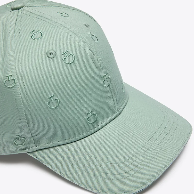 Cavalleria Toscana Logo Pattern Cap Light Teal Green-2