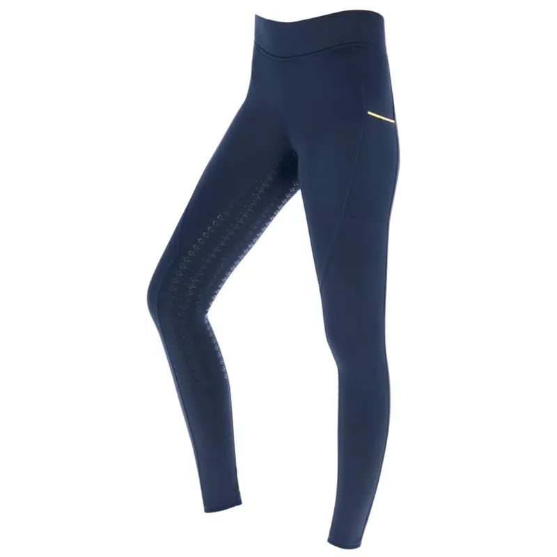 Covalliero Children's Winter Riding Tights Navy